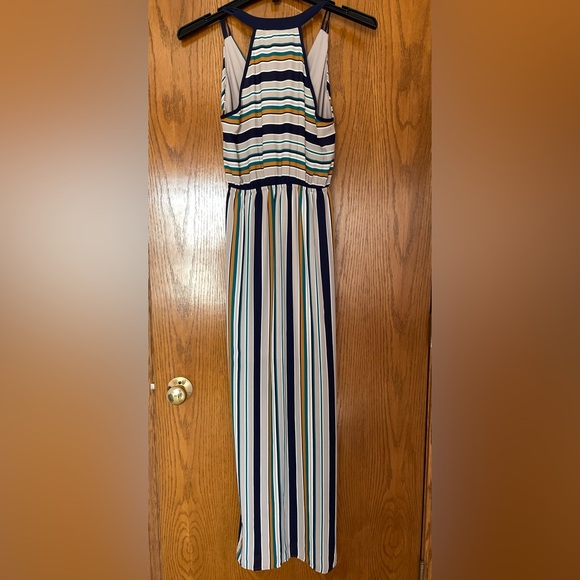 Women's Monteau Striped Maxi Dress Size Medium - Picture 6 of 8